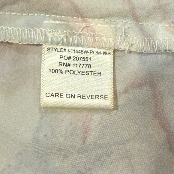 Lovestitch Marble Print Tie-Front Blouse - Picture 8 of 8